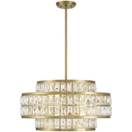 Savoy House Lighting 7-9046-4-322 Renzo Pendant Warm Brass. Fixed Price $1084.00.