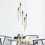 Everly Quinn 5 - Light Cluster Crystal Pendant Brushed Nickle. Fixed Price $160.00.