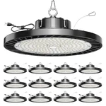 12 Pack Ufo Led High Bay 150W 5000K Daylight, 22500LM (eqv. 800W Mh/hps),. Fixed Price $592.90.