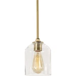 Afx Inc. WMMP06MBSB William 1 Light 5.5 Inch Satin Brass Pendant Ceiling. Fixed Price $112.00.
