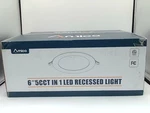 Amico 6 In. Adjustable 5CCT Canless Led Recessed Ceiling Light. Fixed Price $45.82.