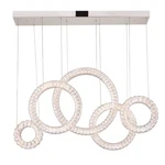 Cwi Lighting Celina 43" Chandelier, Chrome 1046P43-5-601-RC. Fixed Price $1530.00.