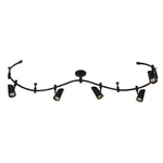 Catalina Lighting Lunar 5-LIGHT Led Flex Track Ceiling Light, Black Finish. Fixed Price $349.00.
