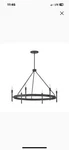 Hinkley Lighting Tress Indoor Lg Single Tier Chandelier, Iron - 3678FE. Fixed Price $350.00.