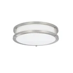 Sunset Lighting 12" 1-LIGHT Led 4000K Flush Mount Bright Satin Nickel F991. Fixed Price $39.99.