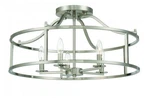 Savoy House 6-1679-5 Stockton Light 24"W Semi-flush Drum Nickel. Fixed Price $425.60.