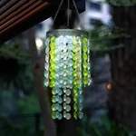 Hanging Solar Crystal Chandelier Outdoor, 21 Modern Multicolor Acry. Fixed Price $37.31.