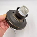 Hampton Bay Oil Rubbed Bronze Flush Mount Wired 1-LIGHT Fixture Holder 5". Fixed Price $8.00.