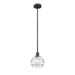Innovations Rochester 8" Stem Mini Pendant, Bk/cl 616-1S-BK-G556-8CL. Fixed Price $253.00.