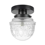 Dsmjfu Black Semi Flush Mount Ceiling Light, Small Hallway 5.51IN,. Fixed Price $42.99.