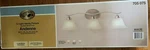 Hampton Bay Andenne 3-LIGHT Brushed Nickel Vanity With Bell Glass 705075. Fixed Price $28.00.