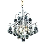 Elegant Lighting Toureg 12" 3 Royal Crystal Chandelier. Fixed Price $202.00.