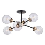 Vaxcel Orbit 25 Inch Industrial Sputnik Semi Flush Mount Light Oil Rubbed. Fixed Price $195.00.