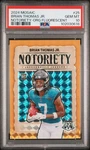 2024 Mosaic Brian Thomas Jr Notoriety Orange Flourescent /25 Rc Psa 10 *pop 4*. Fixed Price $150.00.