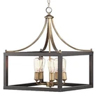 Hampton Bay Boswell Quarter 20 In. 5-LIGHT Black /brass Color Bfarmhouse Pendant. Fixed Price $89.00.