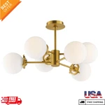 Maxim Bistro 6-LIGHT Satin Brass Chandelier With Led Bulbs Included C3766SWSBR. Fixed Price $157.99.