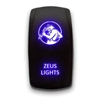 Zeus Lights Blue Stark 5-PIN Laser Etched Led Rocker Switch Dual 20A. Fixed Price $15.76.