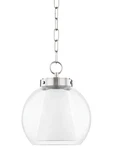 Mitzi H457701S-PN Sasha Light Pendant 12 Inches Tall Polished Nickel. Fixed Price $65.00.