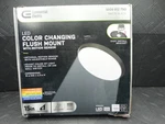 Commercial Electric 15 In Matte Black Motion Sensor Led Dimmable Cct Flush Mount. Fixed Price $18.99.