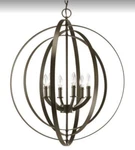Progress Lighting Equinox Antique Bronze 6 Foyer Pendant. Fixed Price $280.00.