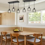 Rocunsi 3-LIGHT Farmhouse Pendant Black Metal Cage E26 Fixture. Fixed Price $39.04.