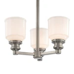Hudson Valley 3413-SN Windham 3-LIGHT Semi-flush Satin Nickel In/outdoor Damp. Fixed Price $179.99.
