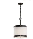 Kichler Rayleigh Olde Bronze Transitional Drum Pendant Light. Fixed Price $147.51.