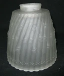 Vtg. Litex Frosted Bell Pendant Glass Lamp Light Shade 3/4"HX5 3/4"W 2"FITTER. Fixed Price $32.20.