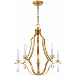 Crystorama PER-10405-GA Perry Chandelier Antique Gold. Fixed Price $698.00.