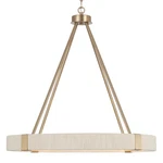 Capital Lighting 449841 Delaney 26"W Ring Chandelier - Brass. Fixed Price $498.00.
