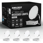 4 Inch Slim Led Recessed Lights, Pack, 5CCT Selectable Color Temperature, D.... Fixed Price $79.54.