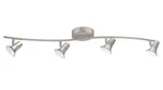 Eglo 38IN. 4-LIGHT Nickel Dimmable Led Track Lighting Kit With Adjustable Heads. Fixed Price $75.99.