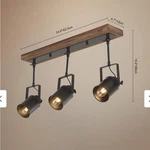 Nc Farmhouse 2 Ft. 3-LIGHT Texture Black Spotlights Track Lighting Kit Wood Cano. Fixed Price $59.99.