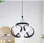 Genoci 35W 1-LIGHT Black Unique Integrated Led Pendant-light With Acrylic Shade. Fixed Price $45.99.