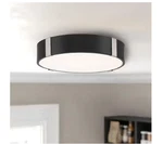 Envirolite Eight 15" Glam Matte Black Led Flush Mount Brushed Nickel Selectable. Fixed Price $27.93.
