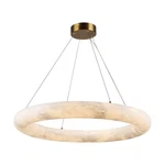 Artcraft Camila 1 Light 27" Chandelier, Brushed Brass/opal - AC7469BR. Fixed Price $3427.00.