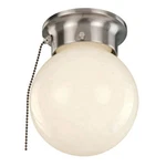 Trans Globe Lighting 3606P 1 Flush Mount Pull Chain - White. Fixed Price $28.50.