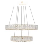 Elegant Lighting 3503G24 Monroe 24"W Led Crystal Ring - Gold*new*. Fixed Price $824.99.
