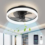 Ahawill Low Profile Ceiling Fans LIGHTS,19.7" Flush Mount - Scratch & Dent. Fixed Price $91.86.