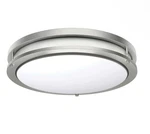 Energetic Lighting 14" Led Flush Mount Fixture Brushed Nickel. Fixed Price $37.99.