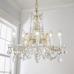 Agv Lighting CH001G Modern K9 Crystal Chandelier, Maria Theresa Style Fixt. Fixed Price $172.99.