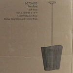 Minka 6575-695 Key Largo 16" Pendant Light Soft Brass, Open Box. Fixed Price $90.00.