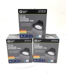Lot 3 Commercial Electric Retro Fit Selectable Color Led Recessed Black. Fixed Price $29.69.