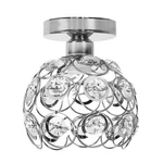Briignite 7 In. Elegant Silver Mini Crystal Semi-flush Mount 1-LIGHT Fixture. Fixed Price $22.95.