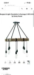 Savoy House 1-991-8-41 Burgess Light 22 Inch Durango Pendant Ceiling. Fixed Price $215.00.