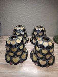 4 X Dale Antique Roadhouse Tiffany Lamp Stained Glass Shade Fall Colors. Fixed Price $119.99.