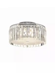 Bazz Lighting C15579CR Glam 12"W Semi-flush Drum Ceiling Chrome. Fixed Price $125.00.