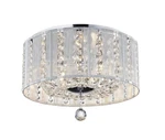 Warehouse Of Tiffany 1201/6Y Addison White 16-INCH Crystal Flush Mount.... Fixed Price $49.50.