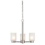 Westinghouse 6227500 Sylvestre 3 Up Lighting Chandelier - Nickel. Fixed Price $128.22.