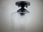 Kichler Winslow 8.5 1-LIGHT Black Hallway Contemporary Flush Ceiling. Fixed Price $41.75.
